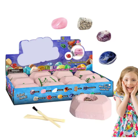 Dig and Discover Gemstone Crystal Dig Toy Set – Fun & Educational Party Favor! ✨