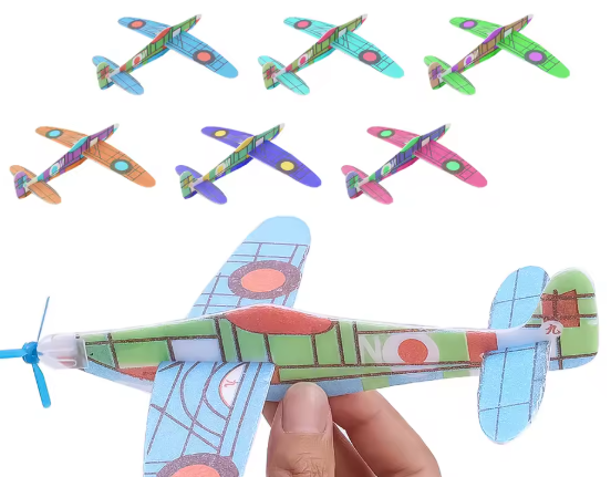 Foam Glider Airplane Toy – Easy-to-Assemble Flying Fun for Kids’ Party Favors