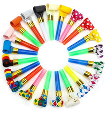 Colorful Blowout Noisemakers – Fun Party Favors for Kids' Birthday Celebrations