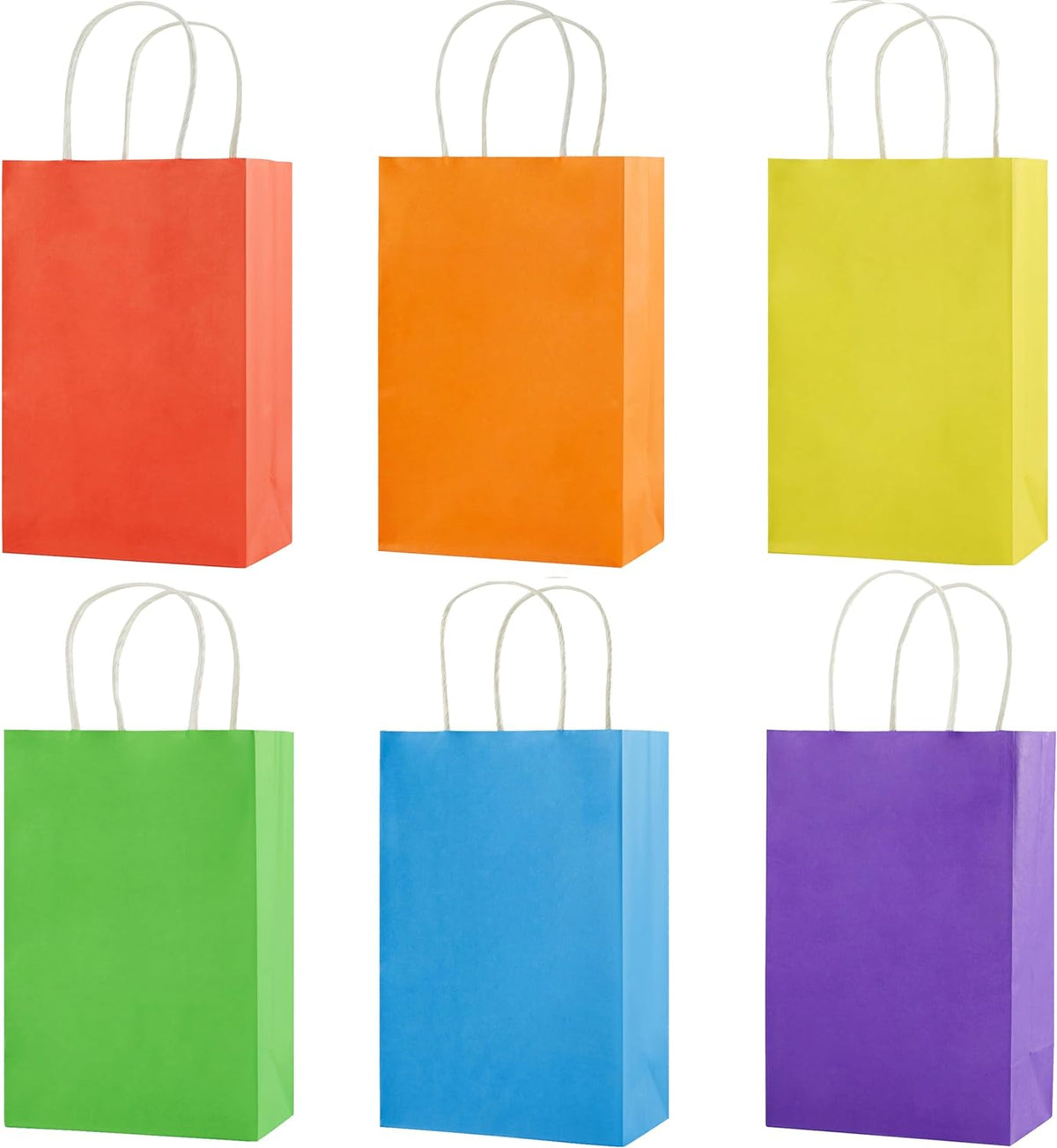 Basic Colored Paper Gift Bags