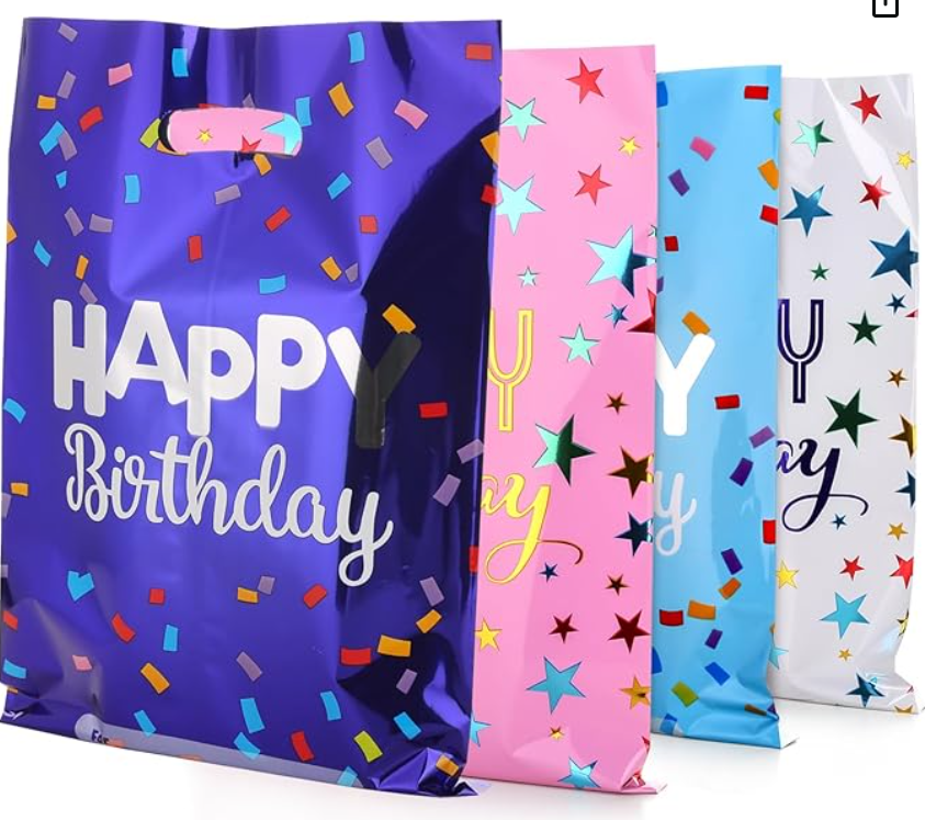 Cool Foil Happy Birthday Gift Bags – Add Sparkle to Every Celebration! Festive!