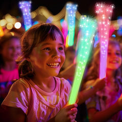 Light-Up Fiber Optic Wand Toys – Magical Party Favors for Kids