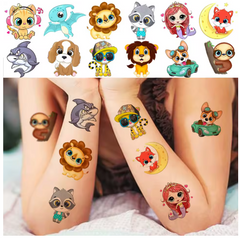 Fun & Cute Animal Temporary Tattoos – Perfect Party Bag Favors for Kids