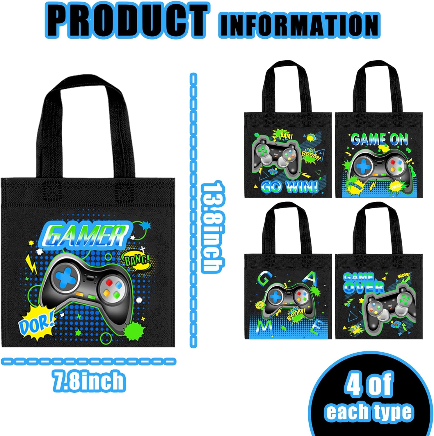 High Quality Kids Video Game Themed Party Gift Bags – Level Up Your Party!